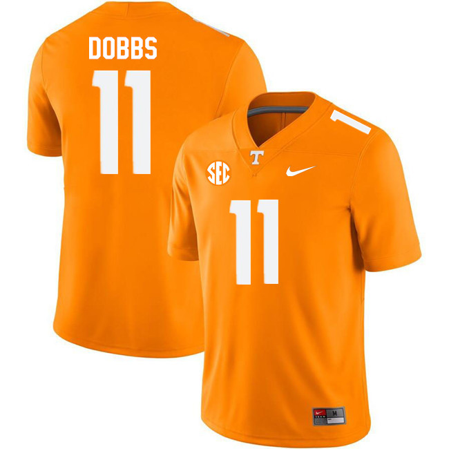 Tennessee Volunteers #11 Joshua Dobbs College Football Jerseys Stitched Sale-Orange
